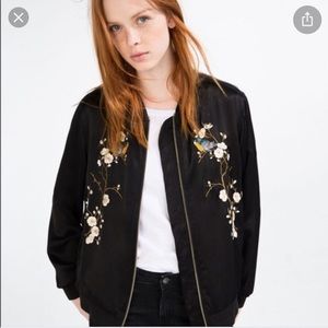 Zara Embroidered Bomber